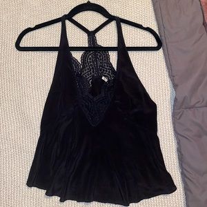 Free People lace detail racer back tank